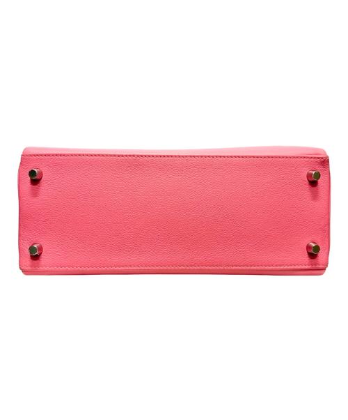 HERMES（エルメス）HERMES (エルメス) Kelly28 ケリー28 内縫い/シルバー金具/エバーカラー/ローズアザレ/Y刻印/2020年 ローズアザレ サイズ:28の古着・服飾アイテム
