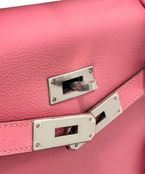 HERMES（エルメス）HERMES (エルメス) Kelly28 ケリー28 内縫い/シルバー金具/エバーカラー/ローズアザレ/Y刻印/2020年 ローズアザレ サイズ:28の古着・服飾アイテム