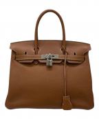 HERMESエルメス）の古着「Barkin 30/バーキン 30/トゴ/ゴールド/シルバー金具/□M刻印2009年製」｜ゴールド