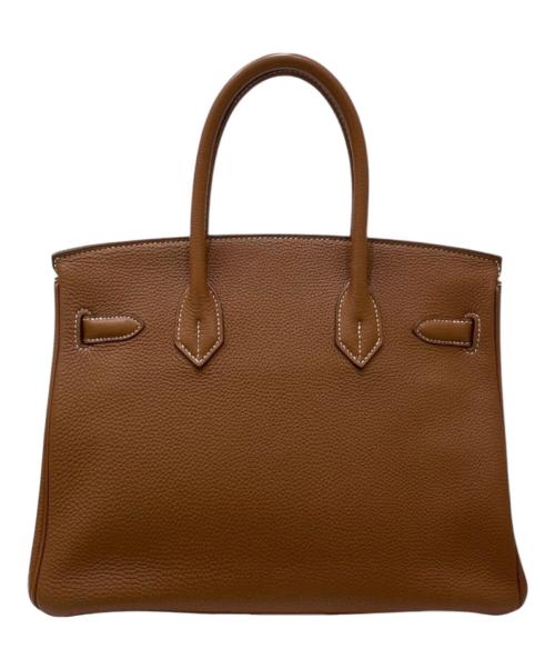 HERMES（エルメス）HERMES (エルメス) Barkin 30/バーキン 30/トゴ/ゴールド/シルバー金具/□M刻印2009年製 ゴールド サイズ:30の古着・服飾アイテム