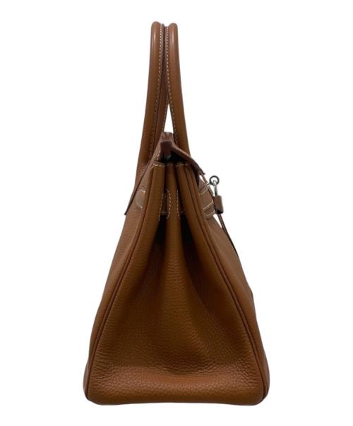 HERMES（エルメス）HERMES (エルメス) Barkin 30/バーキン 30/トゴ/ゴールド/シルバー金具/□M刻印2009年製 ゴールド サイズ:30の古着・服飾アイテム