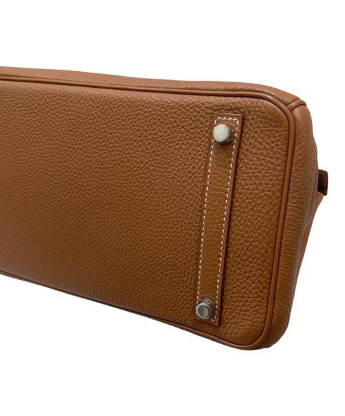 HERMES（エルメス）HERMES (エルメス) Barkin 30/バーキン 30/トゴ/ゴールド/シルバー金具/□M刻印2009年製 ゴールド サイズ:30の古着・服飾アイテム