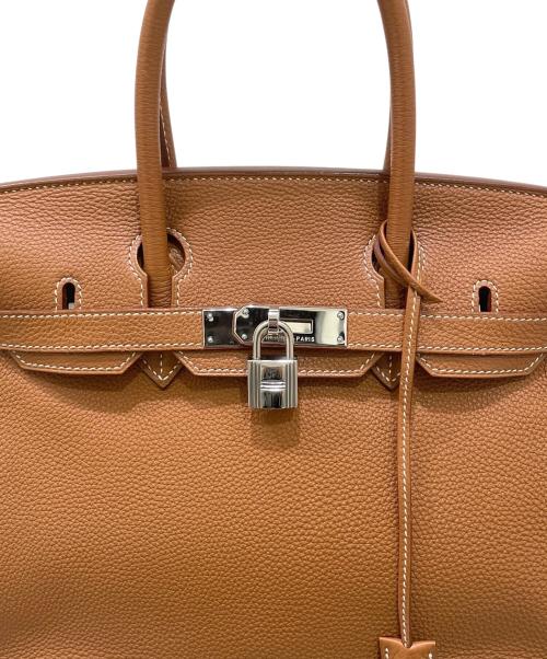 HERMES（エルメス）HERMES (エルメス) Barkin 30/バーキン 30/トゴ/ゴールド/シルバー金具/□M刻印2009年製 ゴールド サイズ:30の古着・服飾アイテム
