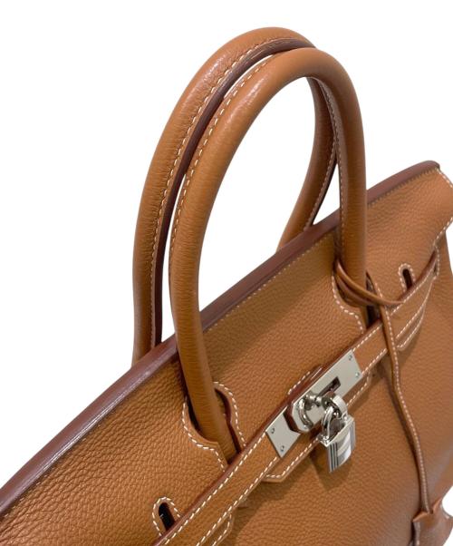 HERMES（エルメス）HERMES (エルメス) Barkin 30/バーキン 30/トゴ/ゴールド/シルバー金具/□M刻印2009年製 ゴールド サイズ:30の古着・服飾アイテム