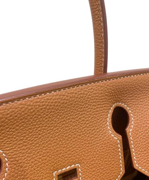 HERMES（エルメス）HERMES (エルメス) Barkin 30/バーキン 30/トゴ/ゴールド/シルバー金具/□M刻印2009年製 ゴールド サイズ:30の古着・服飾アイテム