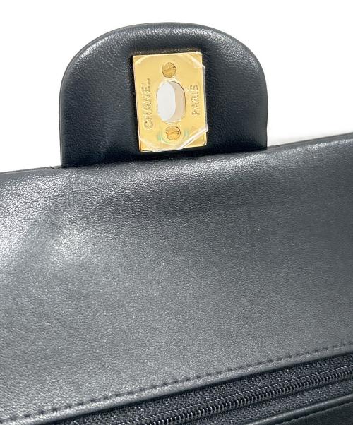 CHANEL（シャネル）CHANEL (シャネル) Matelassé25 Double Flap Chain Shoulder Bag/マトラッセ25 Wフラップ チェーンショルダーバッグ ブラック サイズ:25の古着・服飾アイテム
