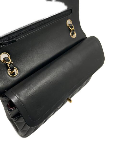 CHANEL（シャネル）CHANEL (シャネル) Matelassé25 Double Flap Chain Shoulder Bag/マトラッセ25 Wフラップ チェーンショルダーバッグ ブラック サイズ:25の古着・服飾アイテム