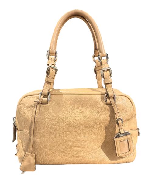 PRADA（プラダ）PRADA (プラダ) ボストンバッグ/BR3091 ベージュ サイズ:-の古着・服飾アイテム