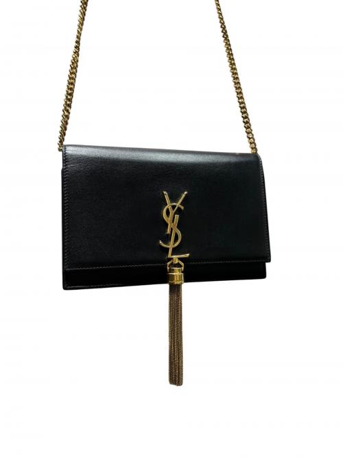 Saint Laurent Paris（サンローランパリ）Saint Laurent Paris (サンローランパリ) ケイト チェーンウォレット/GUE452159 ブラック×ゴールド金具 サイズ:-の古着・服飾アイテム