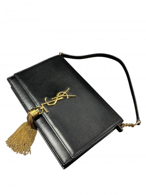 Saint Laurent Paris（サンローランパリ）Saint Laurent Paris (サンローランパリ) ケイト チェーンウォレット/GUE452159 ブラック×ゴールド金具 サイズ:-の古着・服飾アイテム
