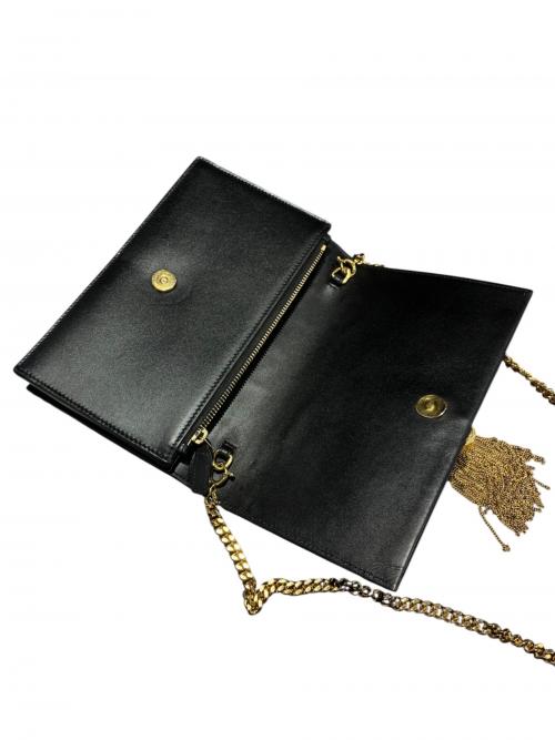 Saint Laurent Paris（サンローランパリ）Saint Laurent Paris (サンローランパリ) ケイト チェーンウォレット/GUE452159 ブラック×ゴールド金具 サイズ:-の古着・服飾アイテム