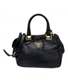 PRADA（プラダ）の古着「ハンドバッグ 2WAYショルダーバッグ」｜ブラック