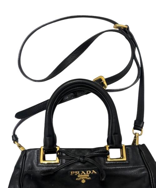 PRADA（プラダ）PRADA (プラダ) ハンドバッグ 2WAYショルダーバッグ ブラックの古着・服飾アイテム