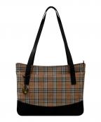 Burberry'sバーバリーズ）の古着「シャドーホース キャンバストートバッグ」｜ベージュ×ブラック