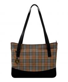 Burberry's（バーバリーズ）の古着「シャドーホース キャンバストートバッグ」｜ベージュ×ブラック