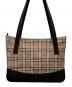 Burberry's (バーバリーズ) シャドーホース キャンバストートバッグ ベージュ×ブラック：68000円