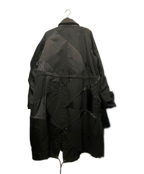 sacai（サカイ）sacai (サカイ) Hank Willis Thomas／ Solid Mix Coat ブラック サイズ:1の古着・服飾アイテム