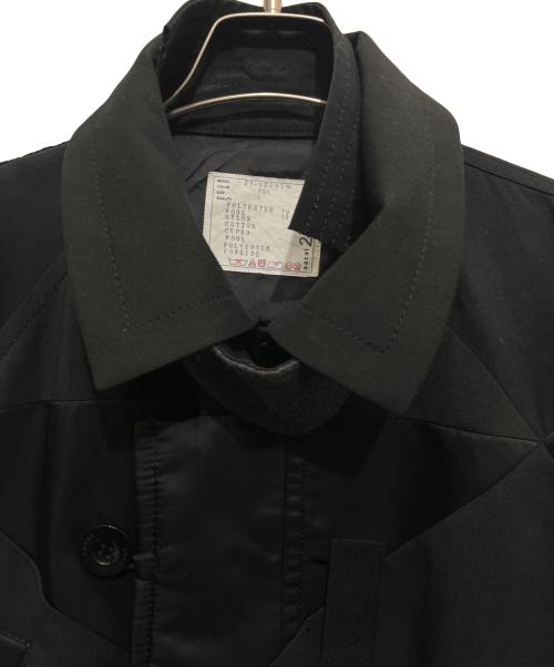 sacai（サカイ）sacai (サカイ) Hank Willis Thomas／ Solid Mix Coat ブラック サイズ:1の古着・服飾アイテム