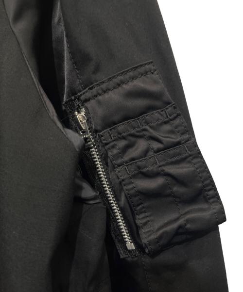 sacai（サカイ）sacai (サカイ) Hank Willis Thomas／ Solid Mix Coat ブラック サイズ:1の古着・服飾アイテム