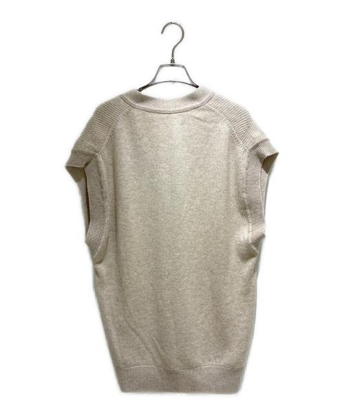 HERMES（エルメス）HERMES (エルメス) カシミヤカーディガンベスト ベージュ サイズ:34の古着・服飾アイテム