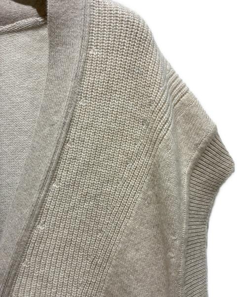 HERMES（エルメス）HERMES (エルメス) カシミヤカーディガンベスト ベージュ サイズ:34の古着・服飾アイテム