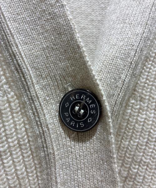 HERMES（エルメス）HERMES (エルメス) カシミヤカーディガンベスト ベージュ サイズ:34の古着・服飾アイテム