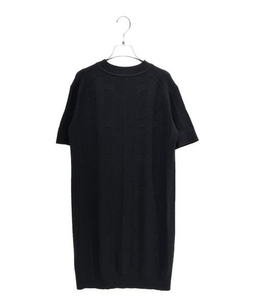 HERMES（エルメス）HERMES (エルメス) 半袖ニットワンピース ブラック サイズ:42の古着・服飾アイテム
