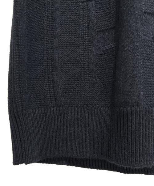 HERMES（エルメス）HERMES (エルメス) 半袖ニットワンピース ブラック サイズ:42の古着・服飾アイテム