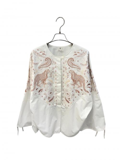 HERMES（エルメス）HERMES (エルメス) ビーチシャツ ホワイト サイズ:34の古着・服飾アイテム