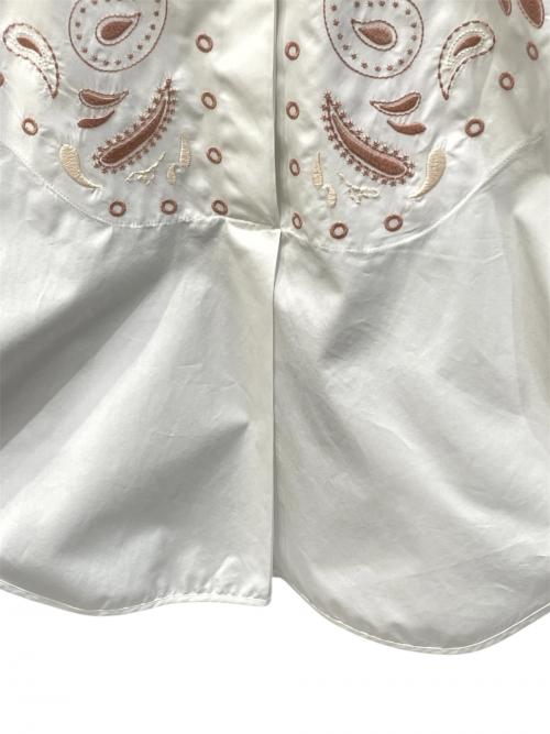 HERMES（エルメス）HERMES (エルメス) ビーチシャツ ホワイト サイズ:34の古着・服飾アイテム