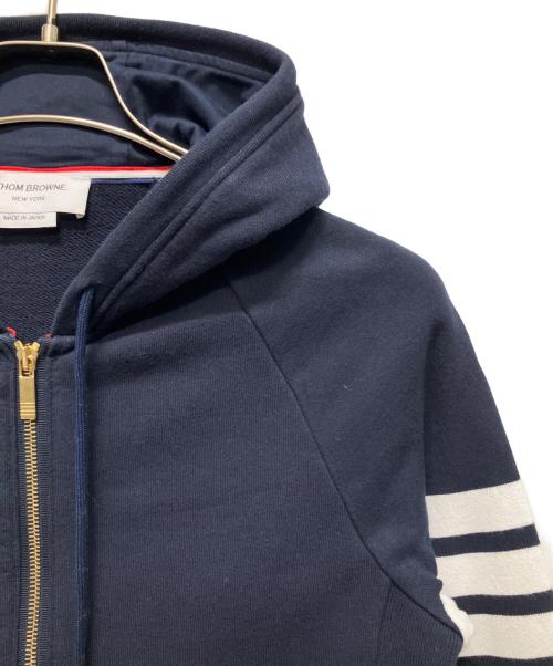 Thom Browne（トムブラウン）Thom Browne (トムブラウン) 4BAR クラシック ジップパーカー ネイビー サイズ:2の古着・服飾アイテム