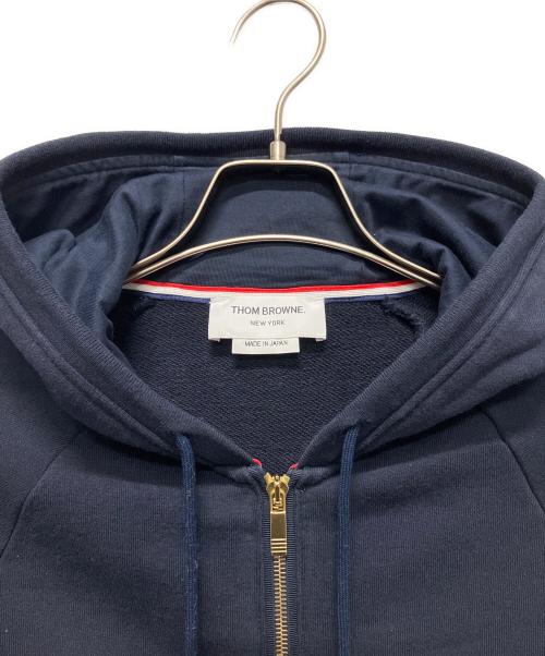 Thom Browne（トムブラウン）Thom Browne (トムブラウン) 4BAR クラシック ジップパーカー ネイビー サイズ:2の古着・服飾アイテム