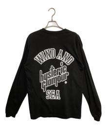 Hysteric Glamour×WIND AND SEA（ヒステリックグラマー×ウィンダンシー）の古着「ロングスリーブTシャツ」｜ブラック