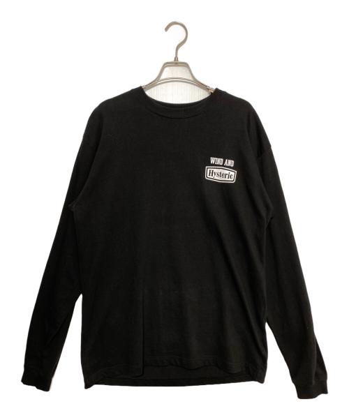 Hysteric Glamour（ヒステリックグラマー）Hysteric Glamour (ヒステリックグラマー) WIND AND SEA (ウィンダンシー) ロングスリーブTシャツ ブラック サイズ:Lの古着・服飾アイテム