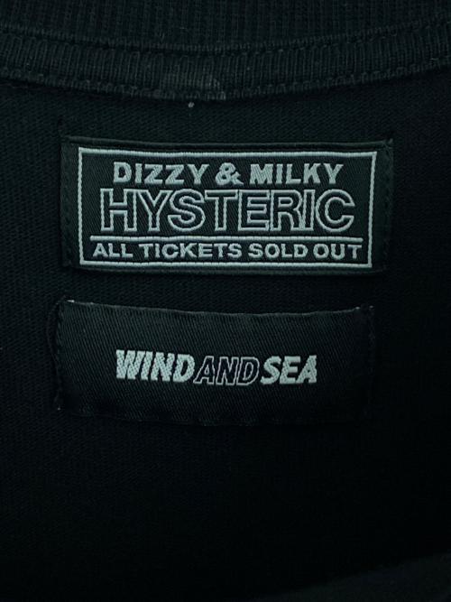 Hysteric Glamour（ヒステリックグラマー）Hysteric Glamour (ヒステリックグラマー) WIND AND SEA (ウィンダンシー) ロングスリーブTシャツ ブラック サイズ:Lの古着・服飾アイテム