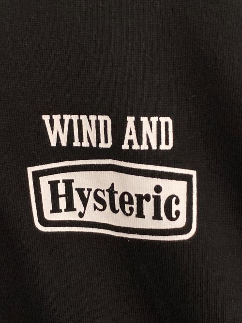 Hysteric Glamour（ヒステリックグラマー）Hysteric Glamour (ヒステリックグラマー) WIND AND SEA (ウィンダンシー) ロングスリーブTシャツ ブラック サイズ:Lの古着・服飾アイテム