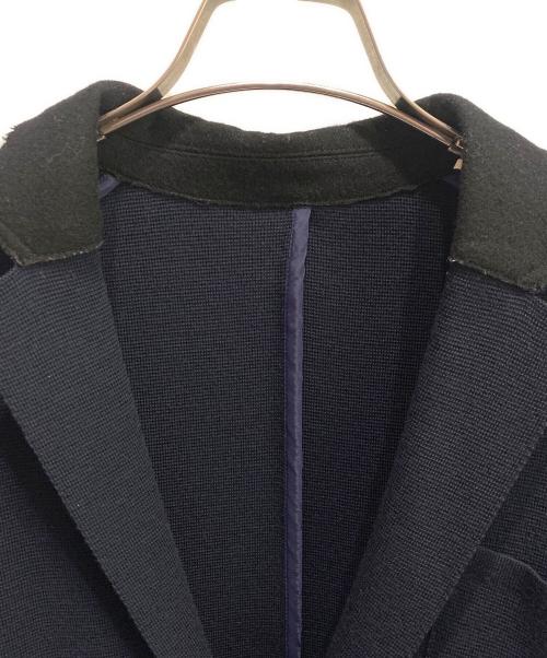 sacai（サカイ）sacai (サカイ) ニットテーラードジャケット ネイビー サイズ:1の古着・服飾アイテム