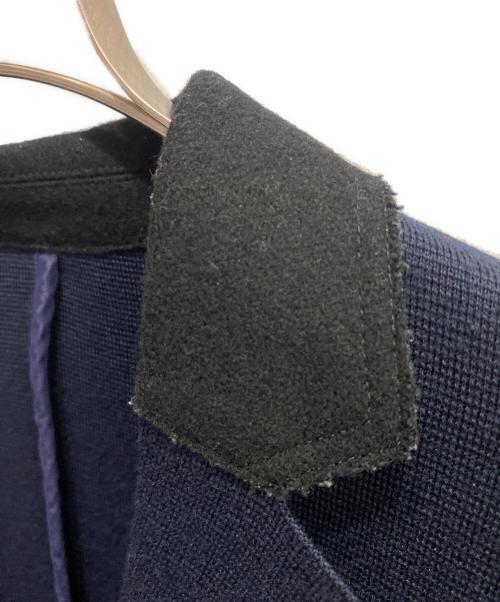 sacai（サカイ）sacai (サカイ) ニットテーラードジャケット ネイビー サイズ:1の古着・服飾アイテム