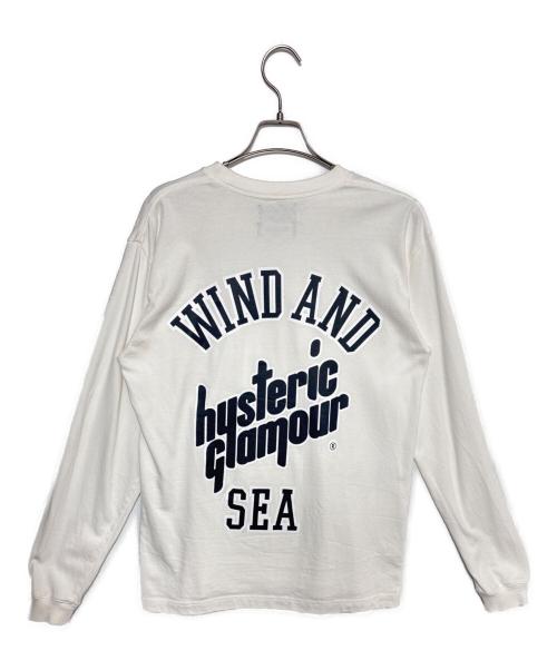 Hysteric Glamour（ヒステリックグラマー）Hysteric Glamour (ヒステリックグラマー) WIND AND SEA (ウィンダンシー) 長袖Tシャツ ホワイト サイズ:Mの古着・服飾アイテム
