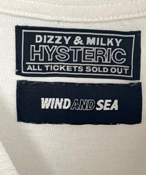 Hysteric Glamour（ヒステリックグラマー）Hysteric Glamour (ヒステリックグラマー) WIND AND SEA (ウィンダンシー) 長袖Tシャツ ホワイト サイズ:Mの古着・服飾アイテム