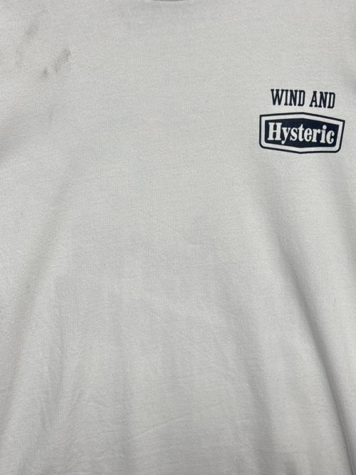 Hysteric Glamour（ヒステリックグラマー）Hysteric Glamour (ヒステリックグラマー) WIND AND SEA (ウィンダンシー) 長袖Tシャツ ホワイト サイズ:Mの古着・服飾アイテム