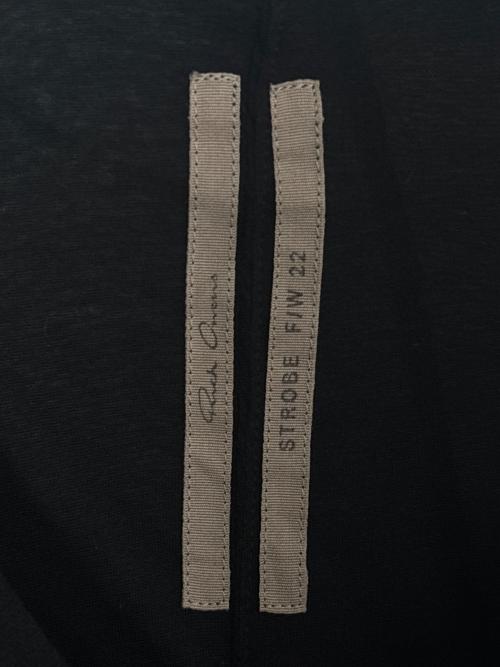 RICK OWENS（リックオウエンス）RICK OWENS (リックオウエンス) Double Short-Sleeve T-Shirt ブラック サイズ:Mの古着・服飾アイテム