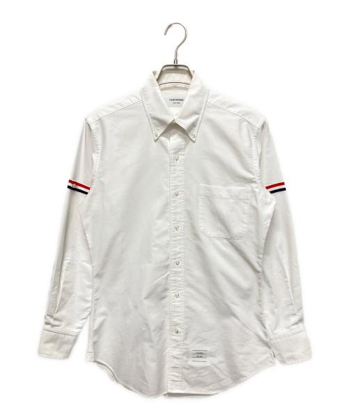 Thom Browne（トムブラウン）Thom Browne (トムブラウン) アームバンドオックスフォードシャツ/ボタンダウンシャツ ホワイト サイズ:2の古着・服飾アイテム