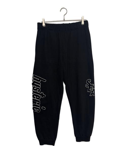 Hysteric Glamour（ヒステリックグラマー）Hysteric Glamour (ヒステリックグラマー) WIND AND SEA (ウィンダンシー) スウェットパンツ ブラック サイズ:Mの古着・服飾アイテム