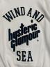 中古・古着 Hysteric Glamour (ヒステリックグラマー) WIND AND SEA (ウィンダンシー) HYS WDS ロゴ刺繍 バック HYS SEA ワッペン フーディ ホワイト サイズ:M：23000円
