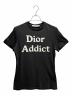 Christian Dior（クリスチャン ディオール）の古着「Dior Adict/Tシャツ/7A23503T1428」｜ブラック