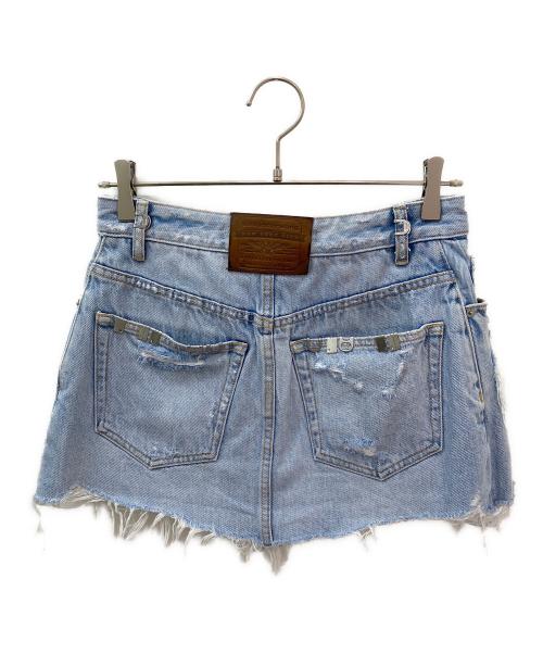 ALEXANDER WANG（アレキサンダー・ワン）ALEXANDER WANG (アレキサンダー・ワン) デニムショートパンツ スカイブルー サイズ:26の古着・服飾アイテム