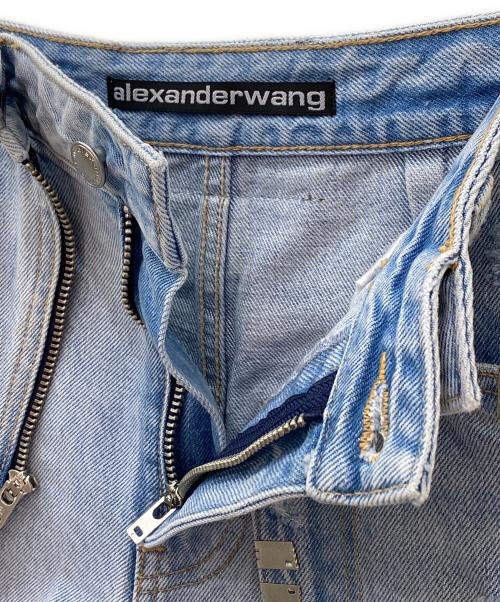ALEXANDER WANG（アレキサンダー・ワン）ALEXANDER WANG (アレキサンダー・ワン) デニムショートパンツ スカイブルー サイズ:26の古着・服飾アイテム