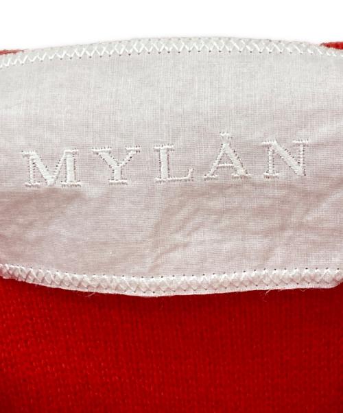 MYLAN（マイラン）MYLAN (マイラン) Wool Cashmere Cape Knit レッド サイズ:Fの古着・服飾アイテム