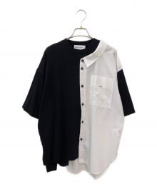 nagonstans（ナゴンスタンス）の古着「shirt combination t-shirt」｜ホワイト×ブラック